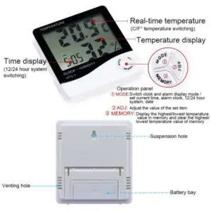 Digital Htc 1 Brooder Thermohygrometer For Poultry 3 Steps Farmcare Kenya
