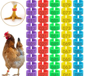 Home 7 100-Pack Numbered Chicken Leg Bands