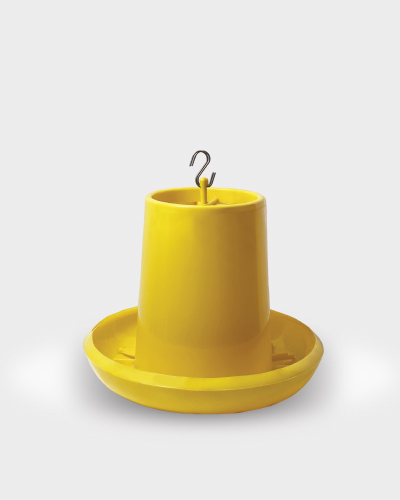 12Kg Yellow Chicken Feeder – Plastic Gravity Feeder