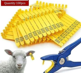 Self-Applicable Folding Ear Tags for Livestock (Pack of 100)