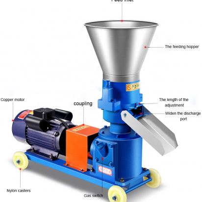 Pelleting Machine (100Kg/Hr) 4Kw Engine