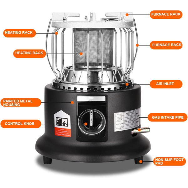 Portable 2 In 1 Gas Heater And Cooker (200 Chicks Warmer) - Image 2